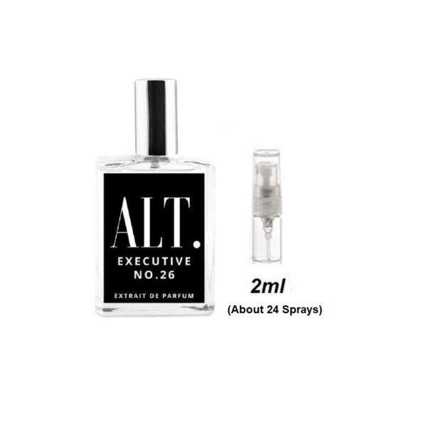 ALT Executive 26 Samples, Image of Vial Used in Travel Size ALT Executive No. 26 2ml Sample