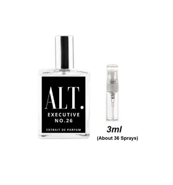 ALT Executive 26 Samples, Image of Vial Used in Travel Size ALT Executive No. 26 3ml Sample