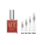 ALT Fragrances Crystal No 23 Sample, Image Shows 2ml, 3ml, 5ml & 10ml Travel Size Crystal 23 Perfume Samples