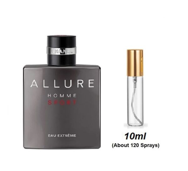 Allure Homme Sport Extreme Samples, Image of Travel Size Men's Homme Sport Eau Extreme 10ml Sample