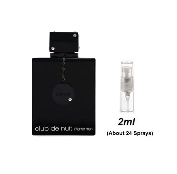 Club De Nuit Intense Man Samples, Image of Vial Used in 2ml Travel Size Sample