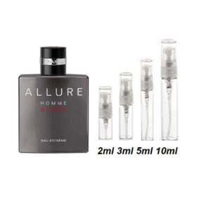 Homme Sport Extreme Cologne Samples, Image of 2ml, 3ml, 5ml or 10ml Travel Size Allure Homme Sport Eau Extreme Samples