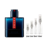 Prada Luna Rossa Ocean Cologne Sample, Image of 2ml, 3ml, 5ml or 10ml Travel Size Luna Rossa Ocean Samples