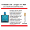 Versace Eros Samples, Image Shows Scent Details for Travel Size Versace Eros Samples