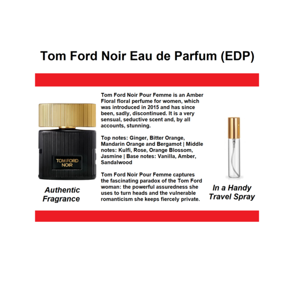 Tom Ford Noir Pour Femme Perfume, Main Image of Scent Profile for Tom Ford Noir Perfume Samples