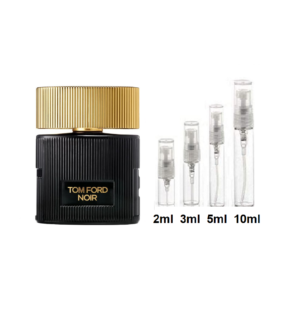 tom ford noir pour femme perfume samples, image of vials of travel size tom ford noir perfume samples